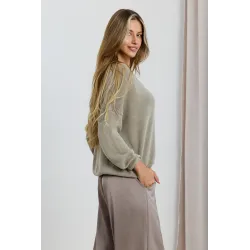 Kardigan oversize z ozdobnymi guzikami
