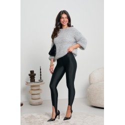 GRUBO PLECIONY SWETER Z CEKINAMI