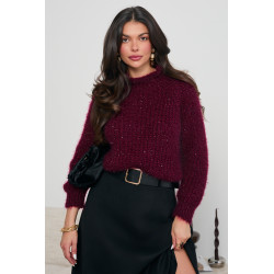 GRUBO PLECIONY GOLF Z CEKINAMI