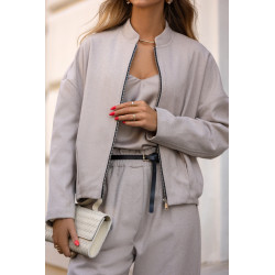 KURTKA BOMBERKA O OVERSIZOWYM KROJU