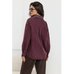 Jeansowa kurtka oversize z kieszeniami