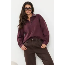 Jeansowa kurtka oversize z kieszeniami