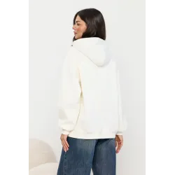 Bluza dresowa z haftowanym napisem