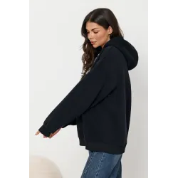 Bluza dresowa z haftowanym napisem