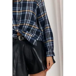 Casualowa koszula w kratę