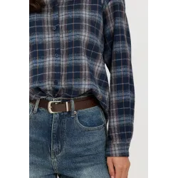 Flanelowa koszula w kratę
