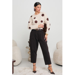 SWETER Z WISKOZY W GROCHY