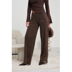 KORONKOWE SPODNIE O PROSTYM KROJU