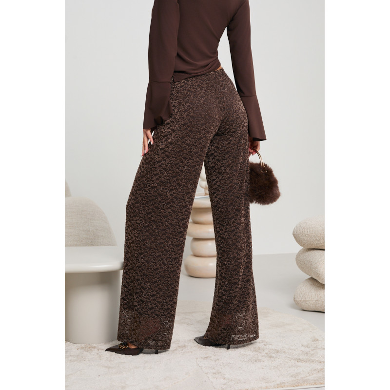 KORONKOWE SPODNIE O PROSTYM KROJU