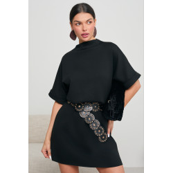 SUKIENKA O KROJU KIMONO Z PASKIEM