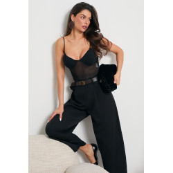 BODY Z SIATECZKI Z KRYSZTAŁKAMI