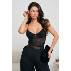 BODY Z SIATECZKI Z KRYSZTAŁKAMI