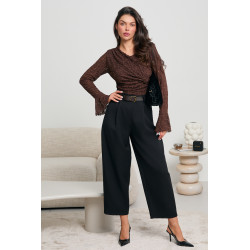 KORONKOWE BODY Z ROZKLOSZOWANYMI RĘKAWAMI