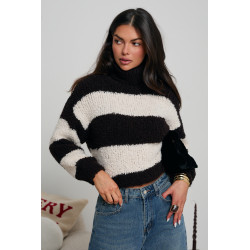 GOLF O GRUBYM SPLOCIE W SZEROKIE PASY