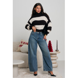 GOLF O GRUBYM SPLOCIE W SZEROKIE PASY