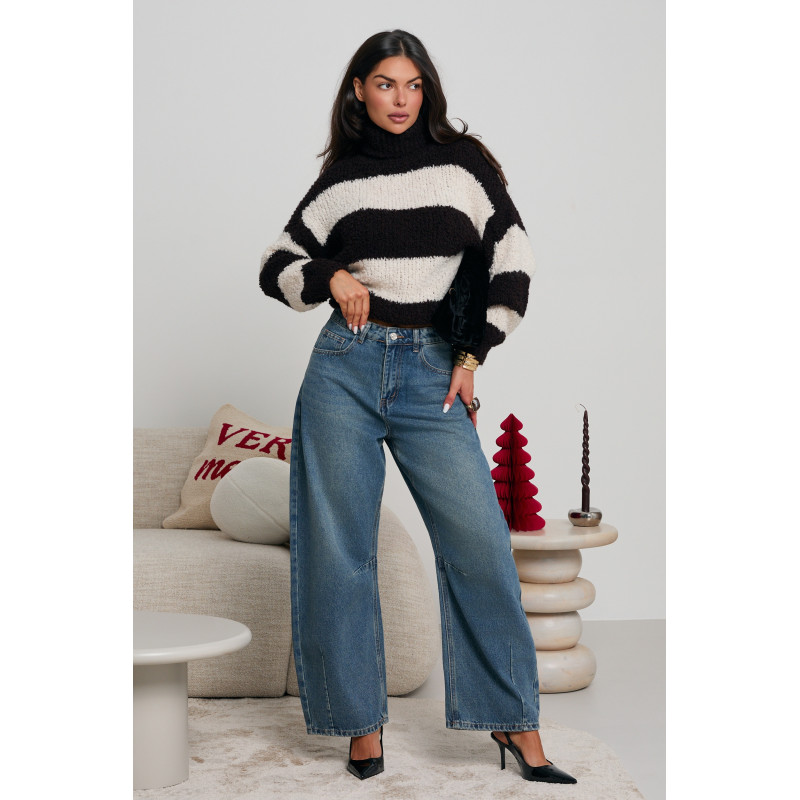 GOLF O GRUBYM SPLOCIE W SZEROKIE PASY