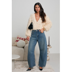 KARDIGAN Z DEKORACYJNYM SPLOTEM LOOP