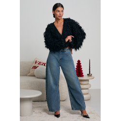 KARDIGAN Z DEKORACYJNYM SPLOTEM LOOP