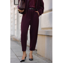 SPODNIE O PROSTYM KROJU Z PASKIEM