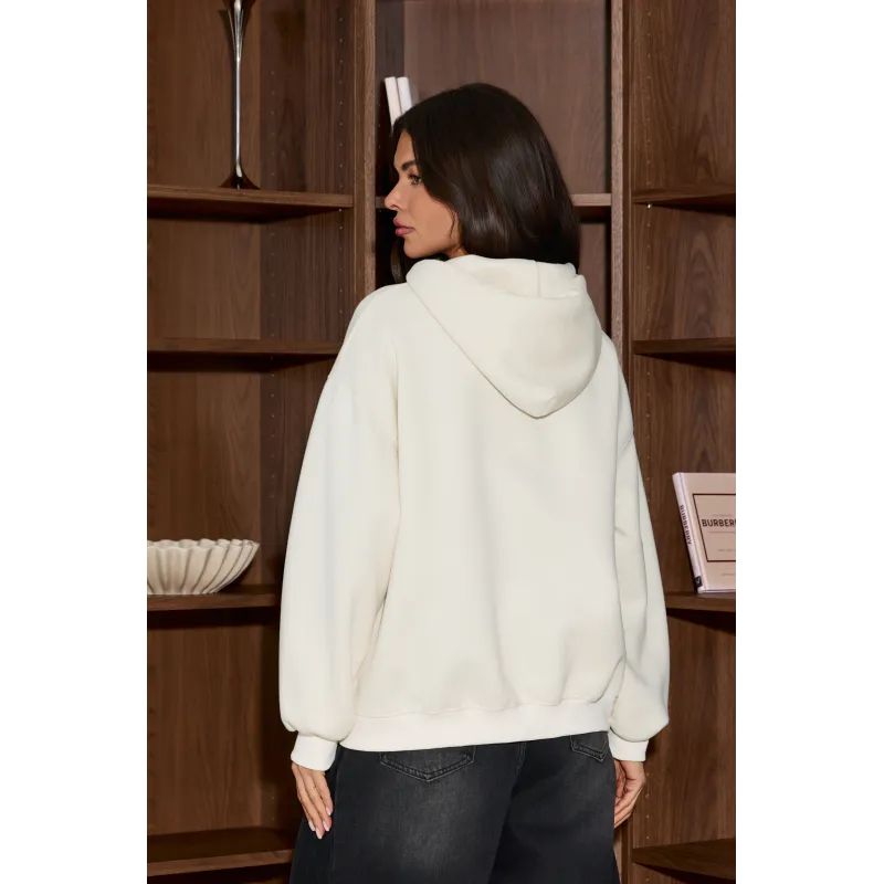 Bluza z kapturem i zamkiem 1/4