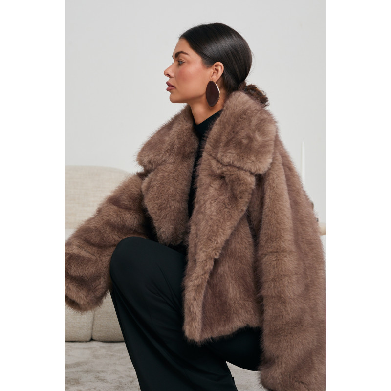 OVERSIZOWE FUTERKO Z DUŻYM KOŁNIERZEM