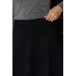 Dzianinowa spódnica midi z elastycznym pasem