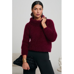 GRUBO PLECIONY SWETER Z GOLFEM