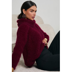 GRUBO PLECIONY SWETER Z GOLFEM