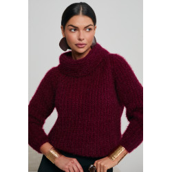 GRUBO PLECIONY SWETER Z GOLFEM