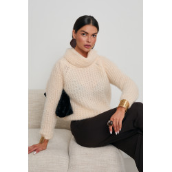 GRUBO PLECIONY SWETER Z GOLFEM