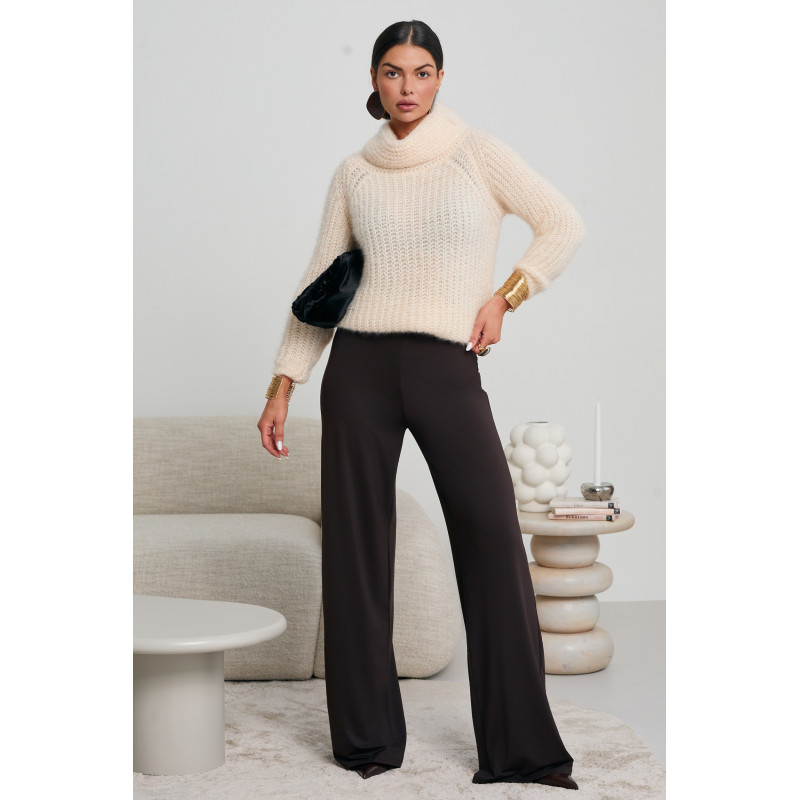 GRUBO PLECIONY SWETER Z GOLFEM