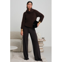 GRUBO PLECIONY SWETER Z GOLFEM