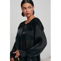 BLUZKA Z CEKINOWYM ZDOBIENIEM