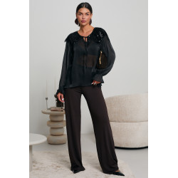 BLUZKA Z CEKINOWYM ZDOBIENIEM