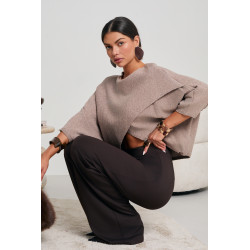 OVERSIZE’OWY SWETER 2W1 O KOPERTOWYM KROJU