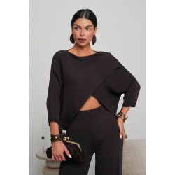 OVERSIZE’OWY SWETER 2W1 O KOPERTOWYM KROJU