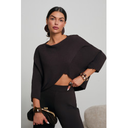 OVERSIZE’OWY SWETER 2W1 O KOPERTOWYM KROJU