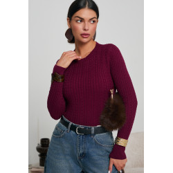 WARKOCZOWY SWETER O DOPASOWANYM KROJU