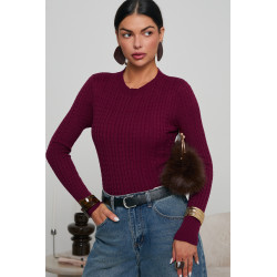 WARKOCZOWY SWETER O DOPASOWANYM KROJU