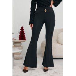 SPODNIE FLARE Z BIŻUTERYJNYM DETALEM