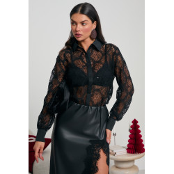 KORONKOWA KOSZULA Z CEKINAMI