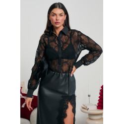 KORONKOWA KOSZULA Z CEKINAMI