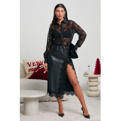 KORONKOWA KOSZULA Z CEKINAMI