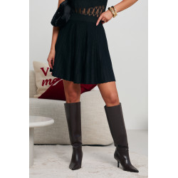 PLISOWANA SPÓDNICA MINI Z KRYSZTAŁKAMI