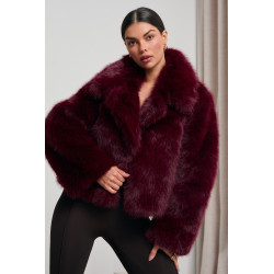 KRÓTKIE FUTERKO Z DUŻYM KOŁNIERZEM