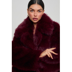 KRÓTKIE FUTERKO Z DUŻYM KOŁNIERZEM