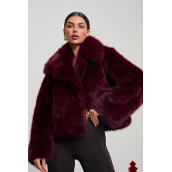 KRÓTKIE FUTERKO Z DUŻYM KOŁNIERZEM