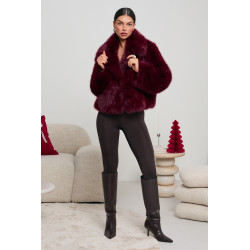 KRÓTKIE FUTERKO Z DUŻYM KOŁNIERZEM