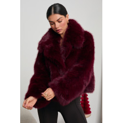 KRÓTKIE FUTERKO Z DUŻYM KOŁNIERZEM