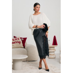 SWETER OVERSIZE Z KRÓTKIM RĘKAWEM